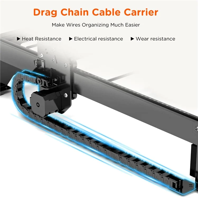 ACMER P1 20W Graveur laser haute vitesse 0,01 mm de précision Commande Wi-Fi Cutter Machine - Prise US
