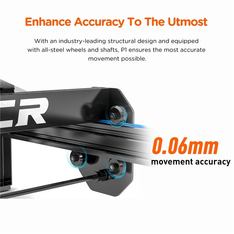 ACMER P1 20W Graveur laser haute vitesse 0,01 mm de précision Commande Wi-Fi Cutter Machine - Prise US