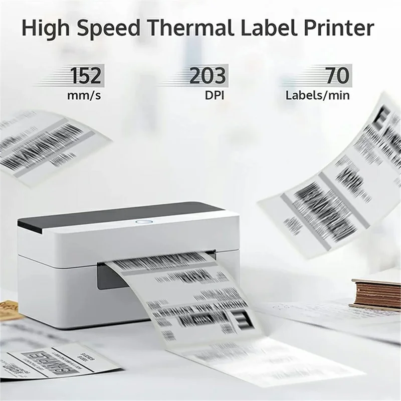 XPRINTER XP-D463B Label Maker with Thermal Printing 26-108mm QR Code Barcode Label Printer - AU Plug