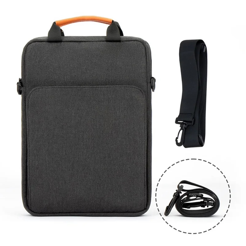 Borsa Verticale per Laptop da 13.3 Pollici in Tessuto Oxford Antiurto - Nero