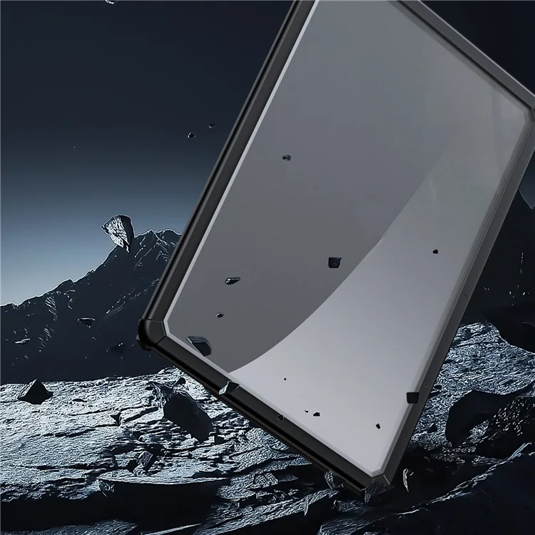 DUX DUCIS Série LCGM Étui brillant pour Macbook Air 15 pouces (2023) / (2024) A2941 A3114 Coque de protection TPU+PC - Noir 