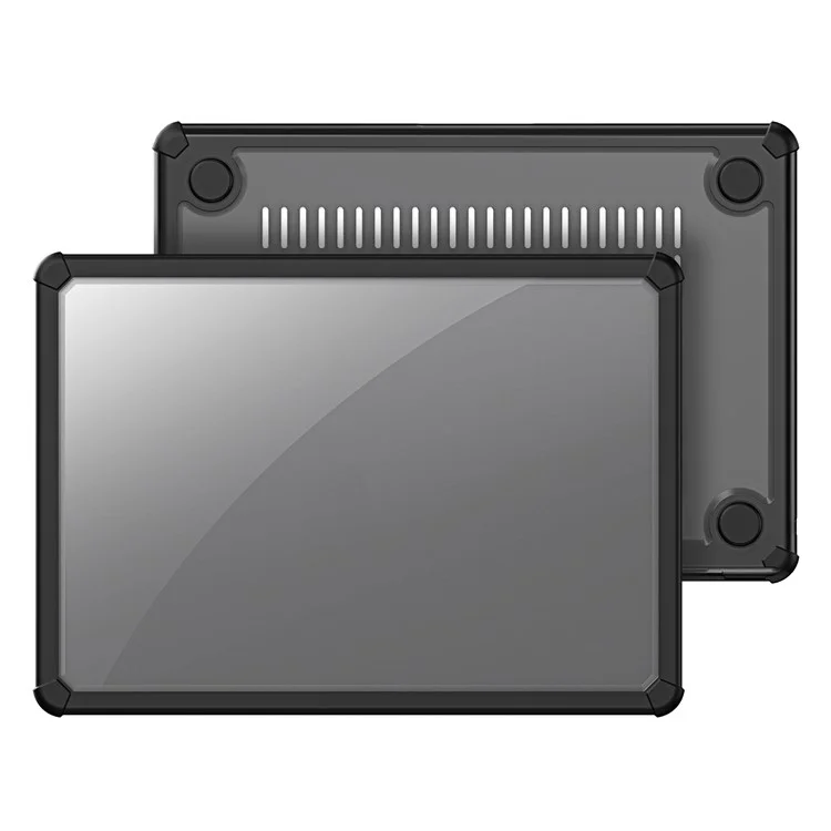 DUX DUCIS LCGM Series Glossy Case for MacBook Pro 14 inch (2021) / (2023) Anti-Scratch TPU+PC Cover - Black