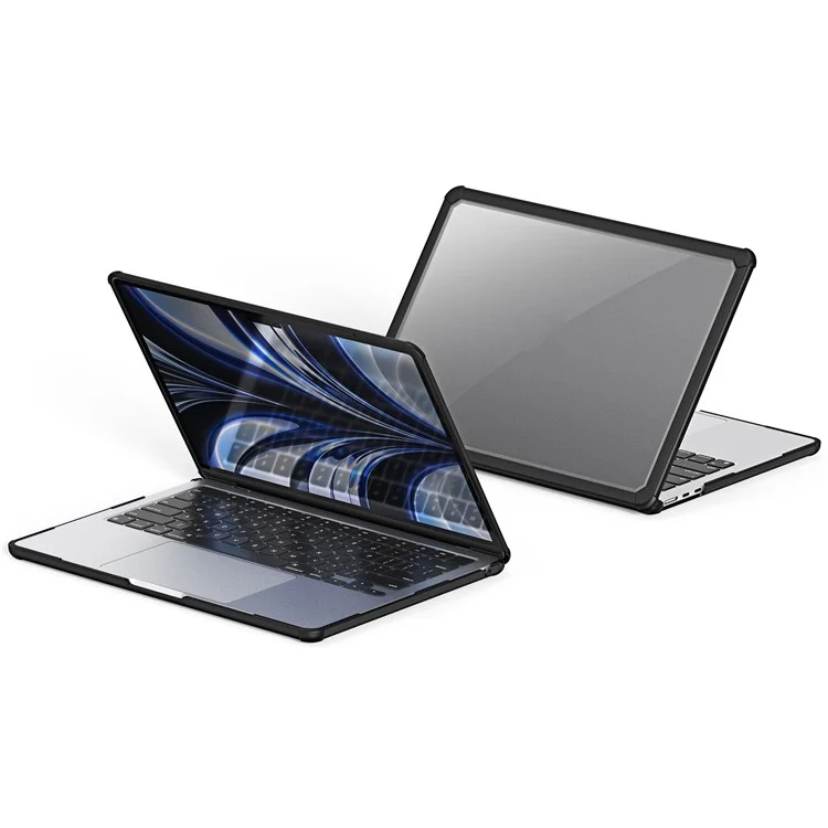 DUX DUCIS LCGM Series Glossy Case for MacBook Pro 14 inch (2021) / (2023) Anti-Scratch TPU+PC Cover - Black