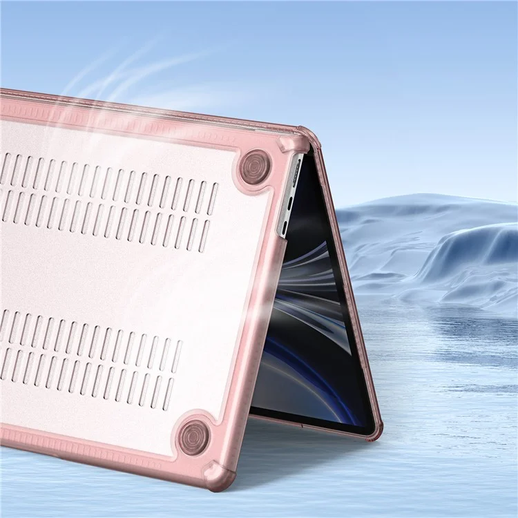 DUX DUCIS LCGM Series Glossy Case for MacBook Pro 14 inch (2024) (2021) / (2023) Anti-Scratch TPU+PC Cover - Pink