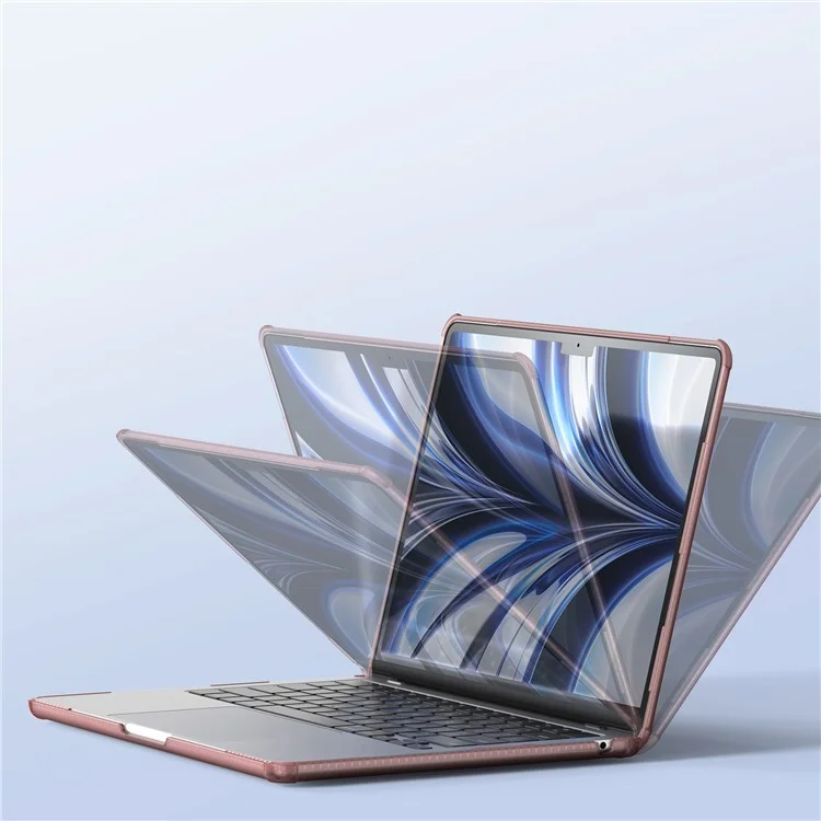 DUX DUCIS LCGM Series Glossy Case for MacBook Pro 14 inch (2024) (2021) / (2023) Anti-Scratch TPU+PC Cover - Pink