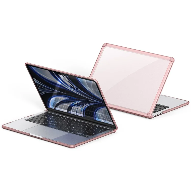 DUX DUCIS LCGM Series Glossy Case for MacBook Pro 14 inch (2024) (2021) / (2023) Anti-Scratch TPU+PC Cover - Pink