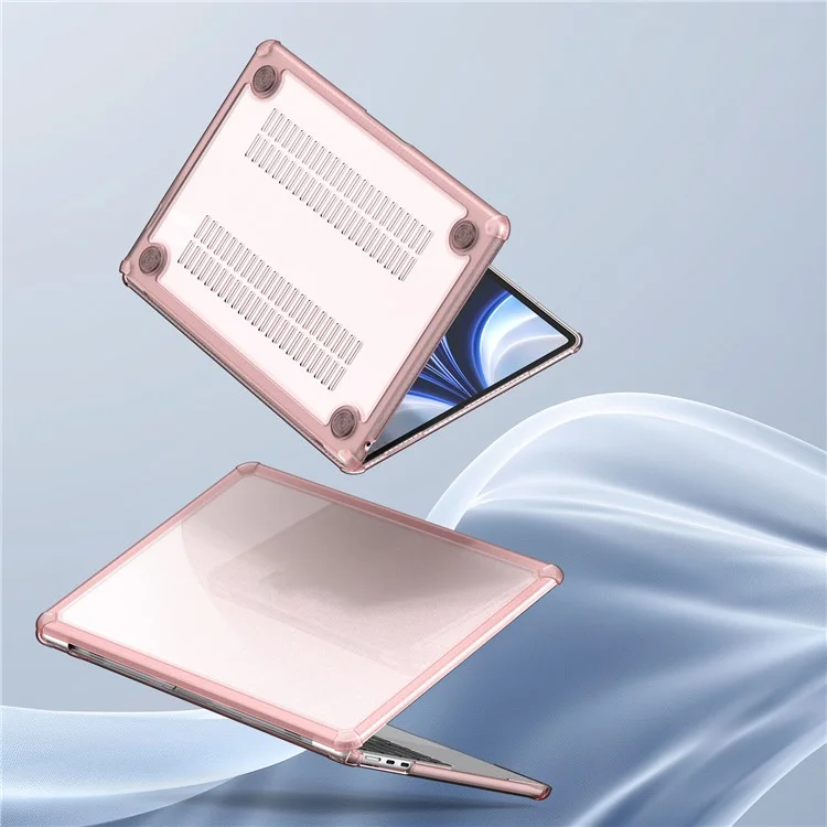 DUX DUCIS LCGM Series Glossy Case for MacBook Pro 14 inch (2024) (2021) / (2023) Anti-Scratch TPU+PC Cover - Pink