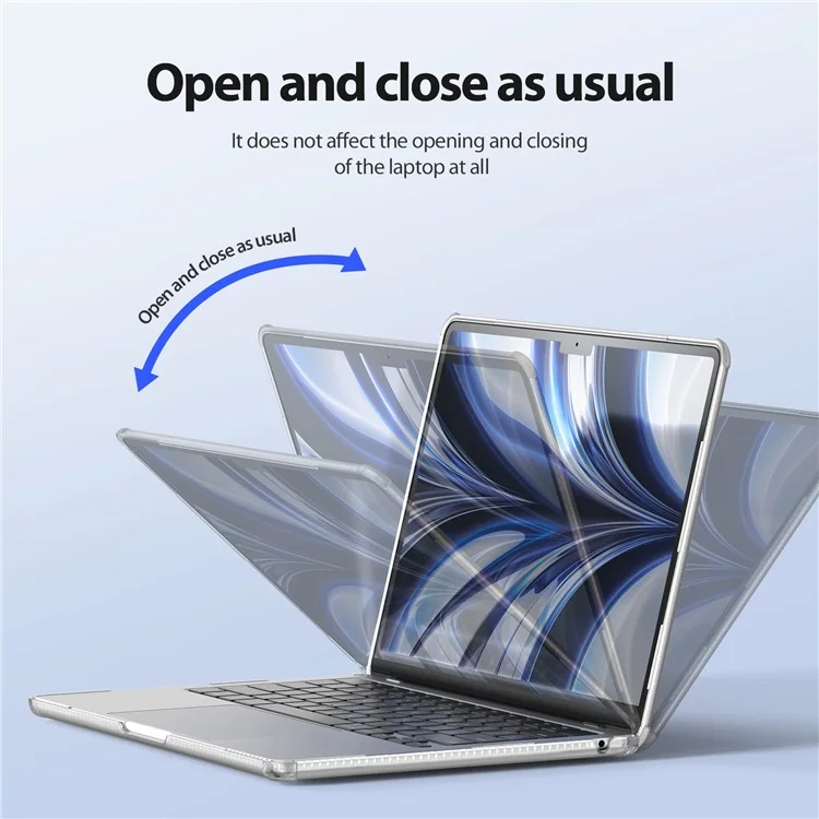DUX DUCIS LCGM Series Glossy Case for MacBook Pro 14 inch (2024) (2021) / (2023) Anti-Scratch TPU+PC Cover - Transparent