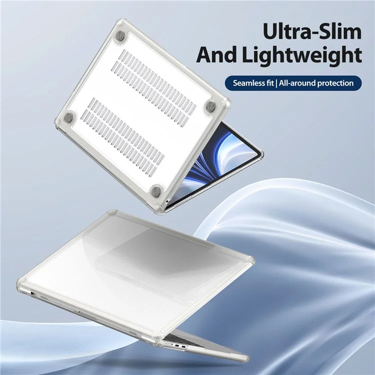 DUX DUCIS LCGM Series Glossy Case for MacBook Pro 14 inch (2024) (2021) / (2023) Anti-Scratch TPU+PC Cover - Transparent
