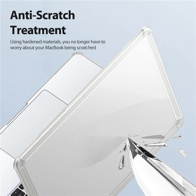 DUX DUCIS LCGM Series Glossy Case for MacBook Pro 14 inch (2024) (2021) / (2023) Anti-Scratch TPU+PC Cover - Transparent