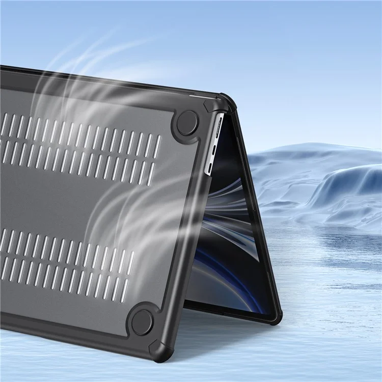 Funda DUX DUCIS LCGH Series para MacBook Pro de 14 pulgadas (2021) / (2023) Cubierta de estuche TPU+PC Protector de portátil - Negro