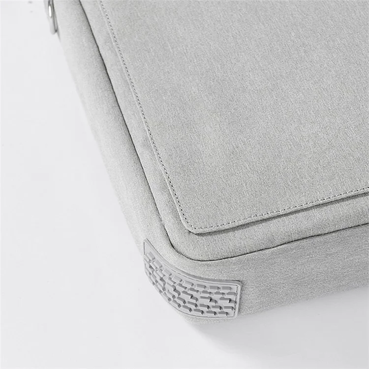 12.9-Inch Laptop Handbag Tablet PC Storage Pouch Briefcase Oxford Cloth Shoulder Bag - Grey