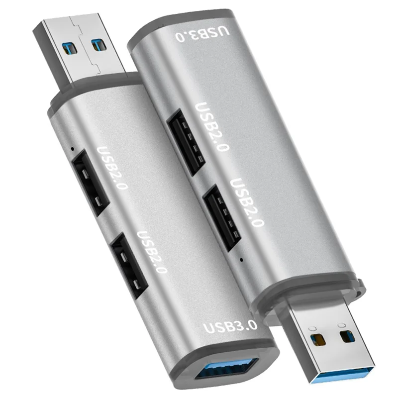 ADS-302A USB Adapter Hub to 1 x USB 3.0 + 2 x USB 2.0 Expansion Station - Silver