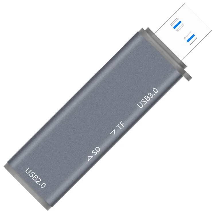 ADS-308A Alluminio Lega USB 3.0 + USB 2.0 Splitter Hub SD / TF Card Reader