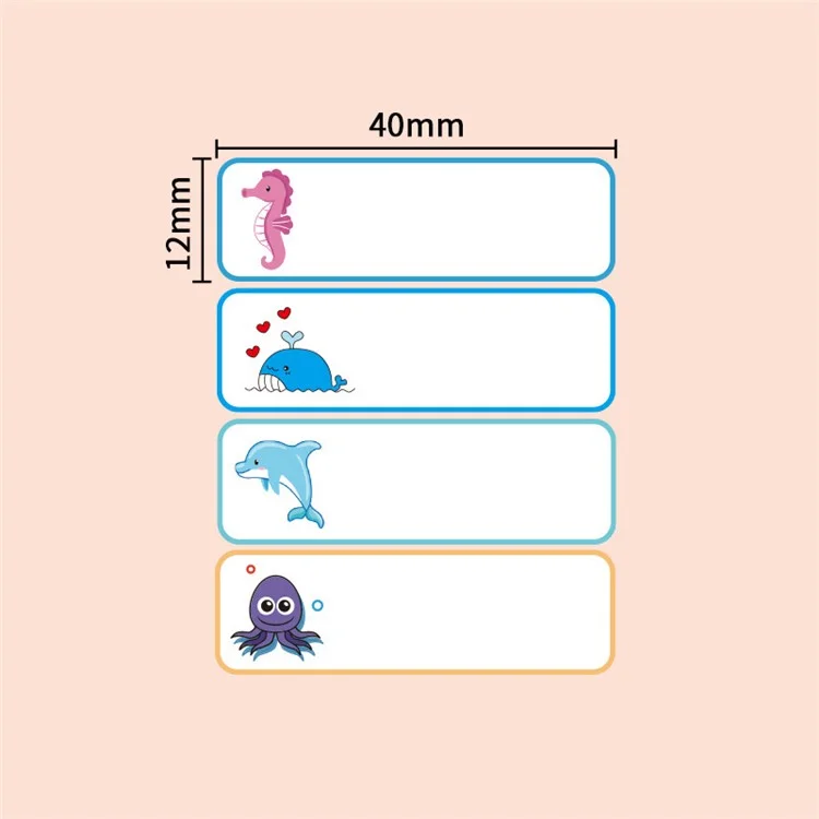 For Marklife P12 / P15 / P50 Self-Adhesive Thermal Label Sticker 12x40mm Label Paper Maker Tape - Style A