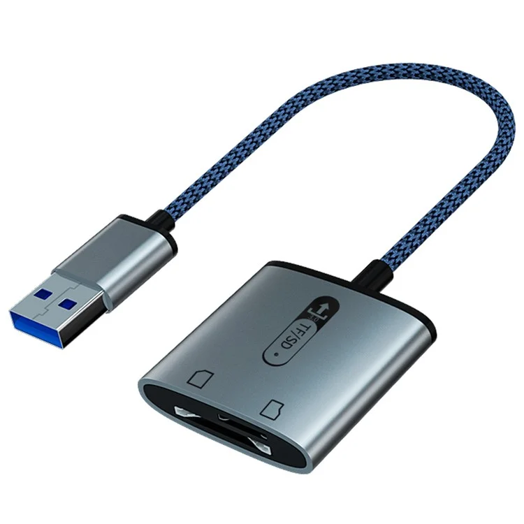 MH378S USB 3.0 zu TF SD Speicherkarten-Leser Hochgeschwindigkeits-Aluminiumlegierung-Kartenleser