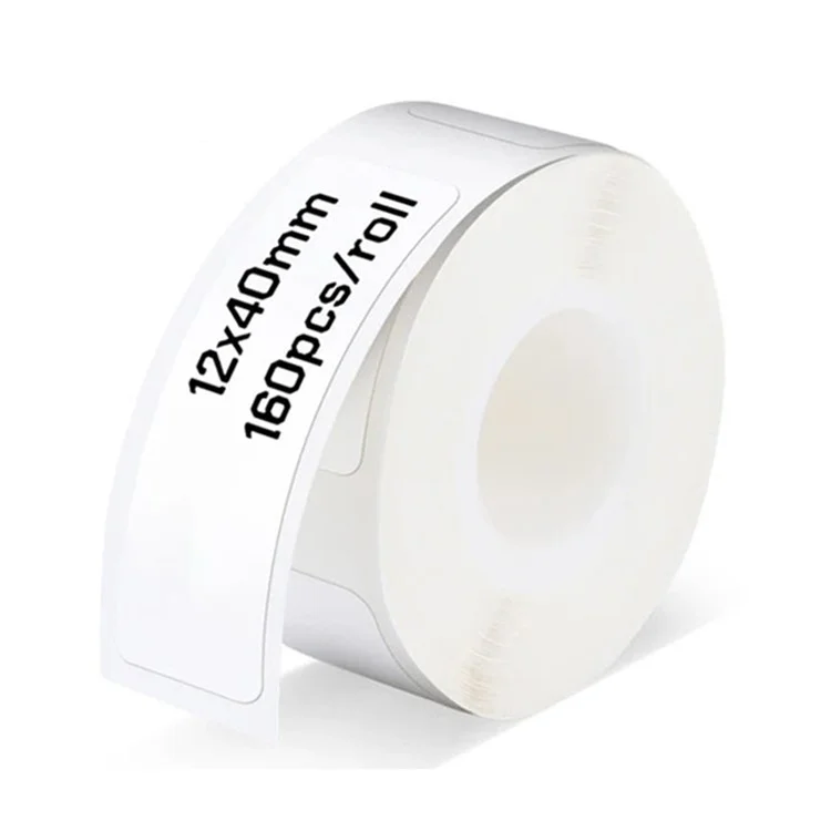 Für Marklife P15 / P12-drucker 1 Roll 40x12mm Thermals Etikett Aufkleber Selbstklebender Etikettendruckpapier