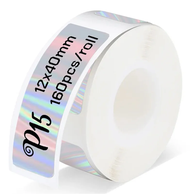 For Marklife P15  /  P12 Printer 1 Roll 40x12mm Thermal Label Sticker Self-Adhesive Label Printing Paper - Laser