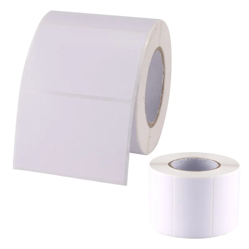 1 Roll Multipurpose Self Adhesive Thermal Label Waterproof Supermarket Price Tag Printing Paper - 40x80mm / 100 Sheets