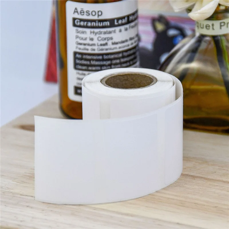 1 Roll Multipurpose Self Adhesive Thermal Label Waterproof Supermarket Price Tag Printing Paper - 40x80mm / 100 Sheets