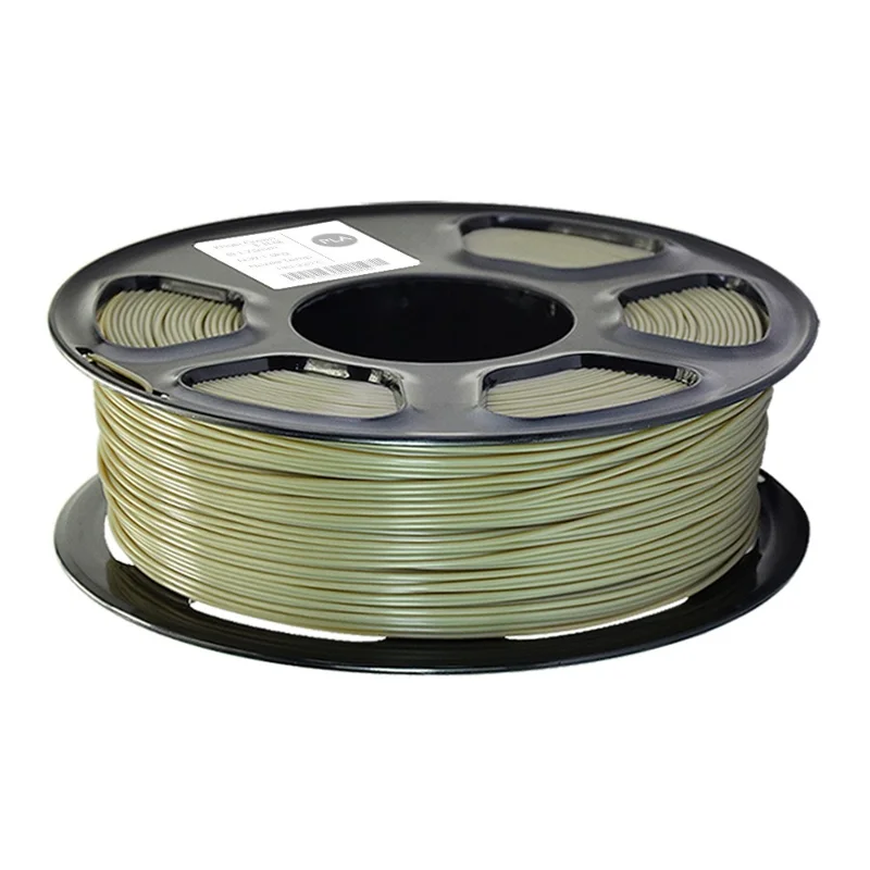 Biodegradable PLA 1.75mm Filament for 3D Printer High Gloss Filament , Accuracy Tolerance + / - 0.03mm - Khaki Green