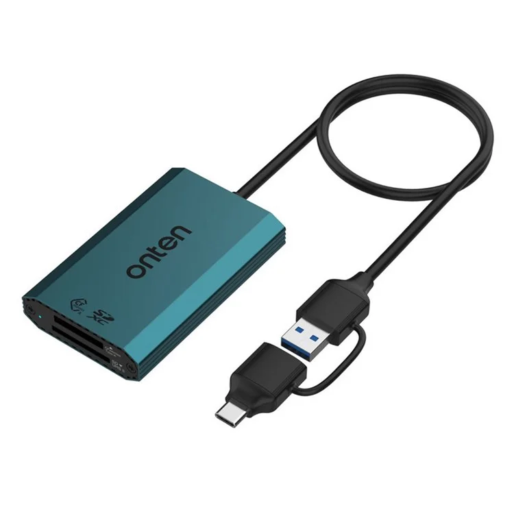 ONTEN P3 Dual Slot Card Reader USB-A / USB-C to Cfexpress A / SDXC High Speed Data Transfer Adapter