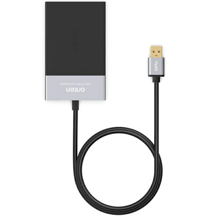 Lector de tarjetas ONTEN OTN5215B SD TF CF XQD con concentrador multifunción de 6 en 1 y 2 puertos USB 3.0 OTG