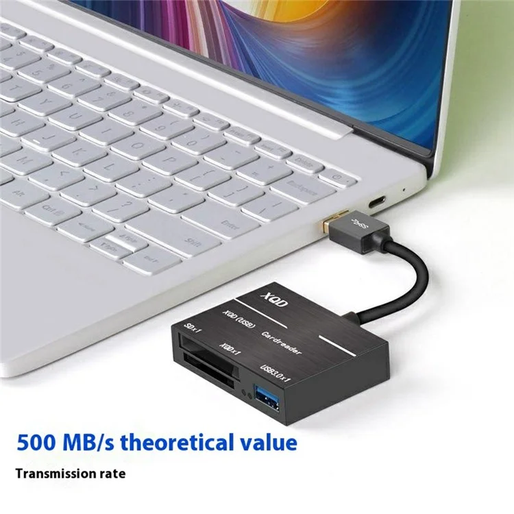 ONTEN 5212B USB3.0 to XQD SD USB3.0 Memory Card Reader Aluminum Alloy Adapter