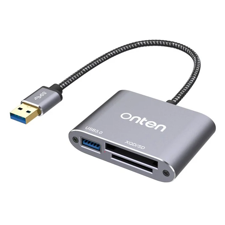 Lecteur de carte ONTEN 5512 XQD / SD USB 3.0 Adaptateur de transfert de données à haute vitesse