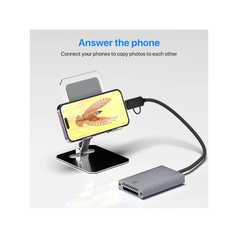 Считыватель карт Type-C / USB в Cfexpress Type-B 2-в-1, высокоскоростной, 10 Гбит/с - Серый