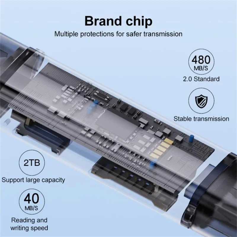 ADS-318 USB A / Type C zu CF / TF / SD Speicherkarten-Kartenleser Hochgeschwindigkeits-Datenübertragungsadapter