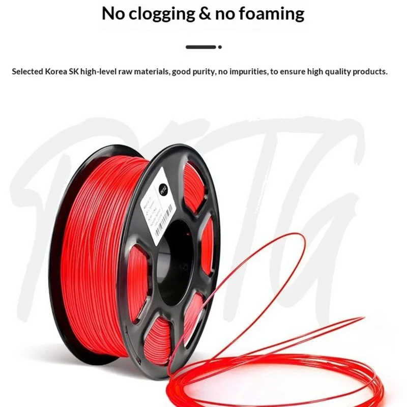PETG 3D Printing Filament 1KG 1.75mm Material Wire For FDM 3D Printer - Black