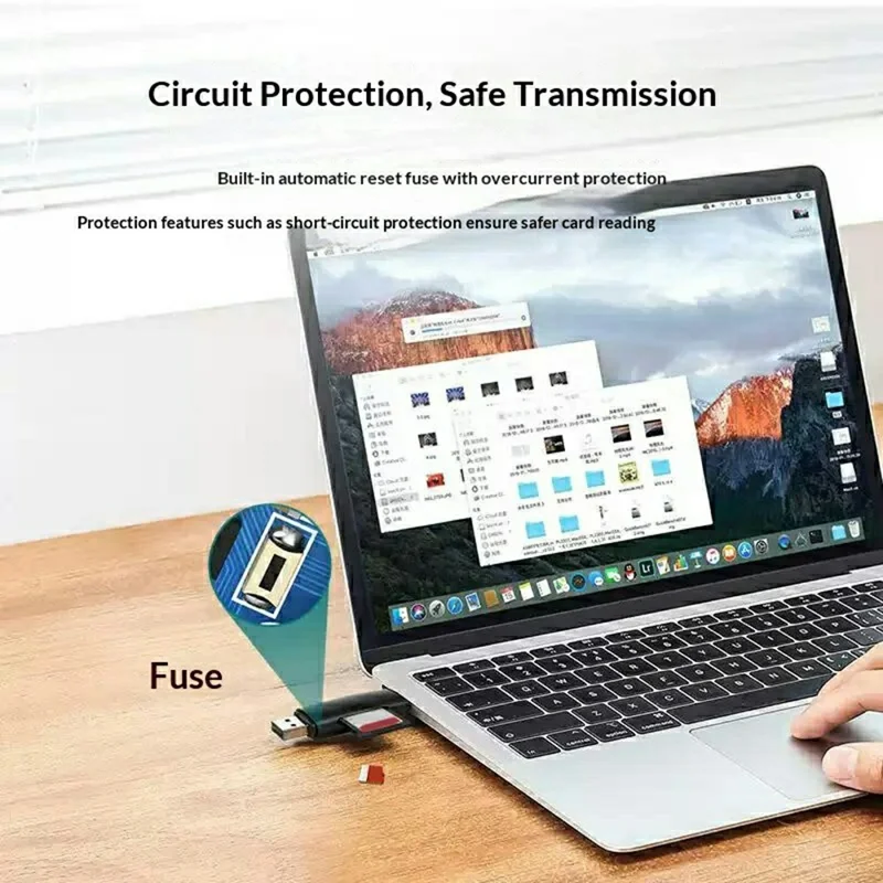 UGREEN CM304 Type-C / USB-A 3.0 to SD TF Card Reader 5Gbps High Speed Transfer - Black