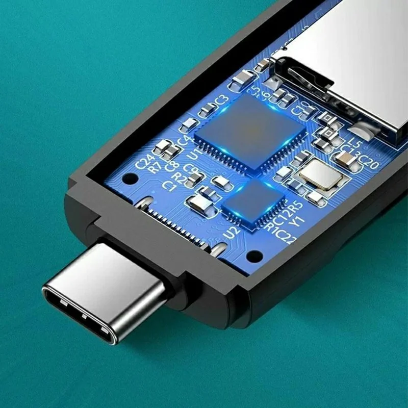 UGREEN CM304 Type-C / USB-A 3.0 to SD TF Card Reader 5Gbps High Speed Transfer - Black