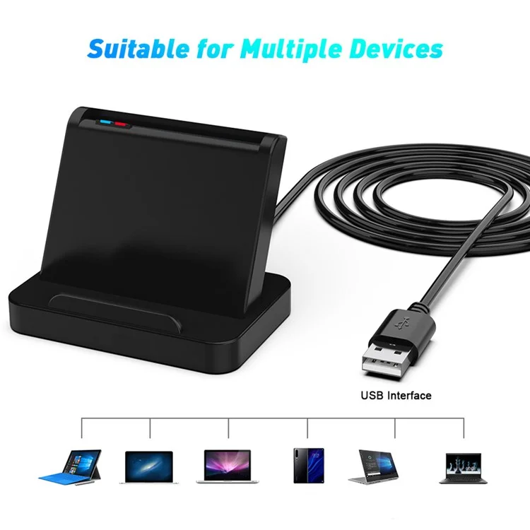Считыватель смарт-карт ROCKETEK SCR816 USB 2.0, CAC, SIM, IC, банковских карт, адаптер для компьютера