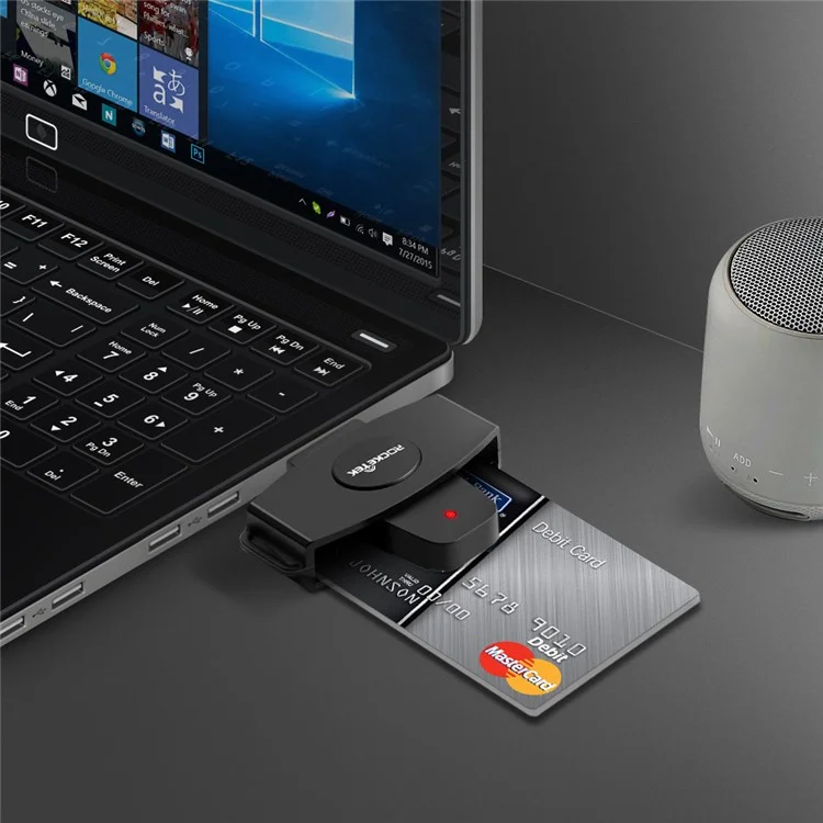 Rocketek USCR3 Multifunktion Smart Card Reader CAC/SIM/IC -kartenanschluss USB -adapter Für Mac Windows PC