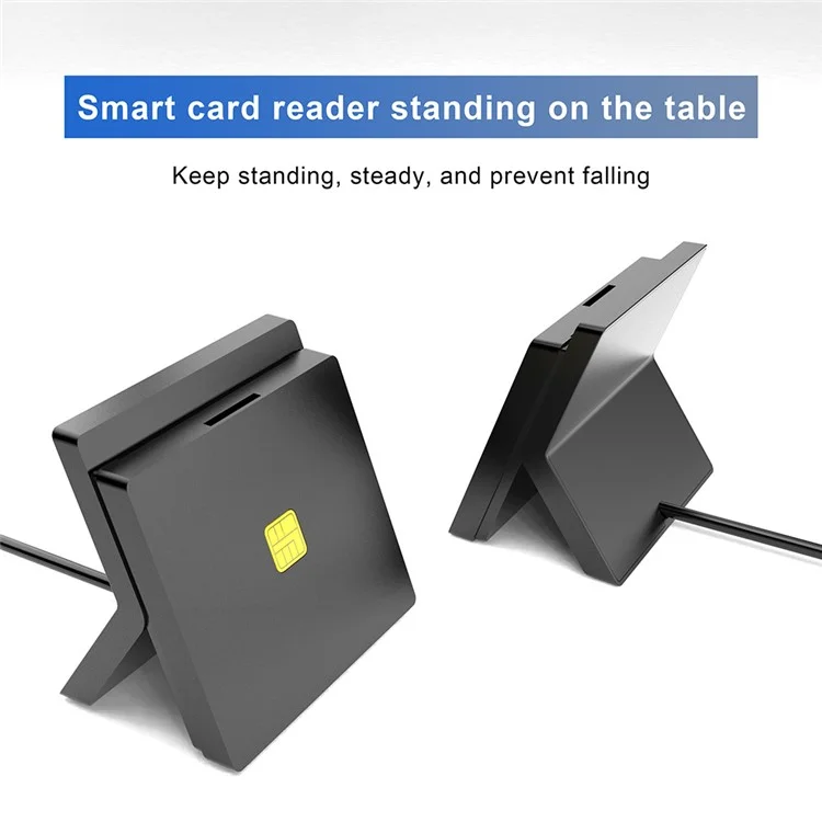 ROCKETEK CR319 USB 2.0 SIM Smart Card Reader Bank Card CAC ID SIM Card Reader Adapter für Windows Mac PC