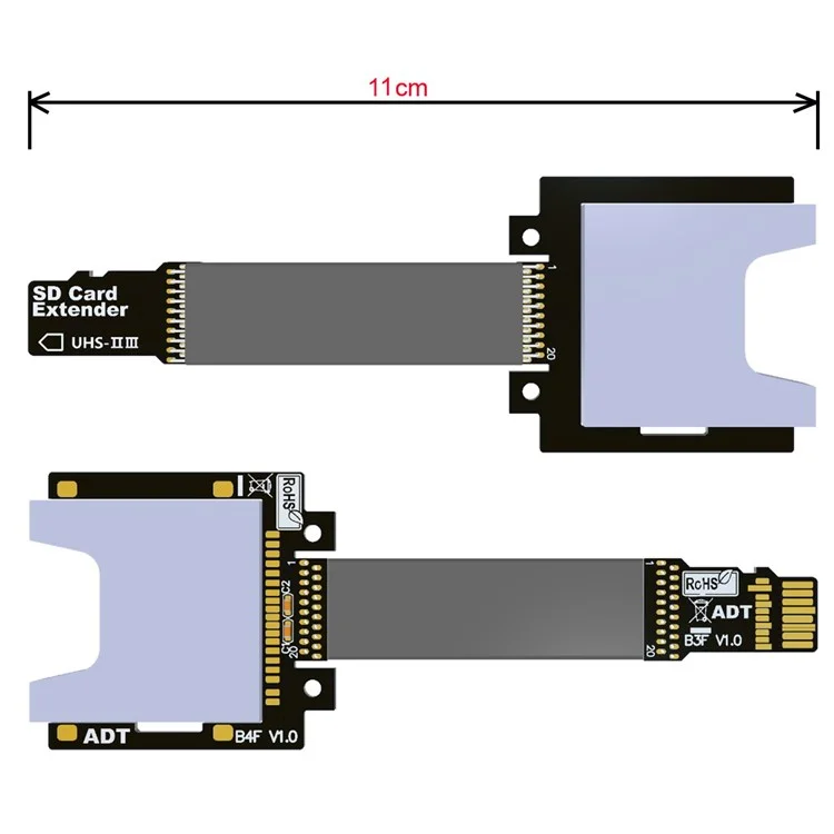 EP-012-B34SF UHS-III TF Card Male Extender to Female SD Card Extension Cable Adapter
