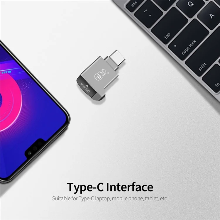 KAWAU C271 USB 2.0 Type-C 480 Mbps TF Reader de Carte Tablet Tablet Tablet Mémoire de Carte Memory