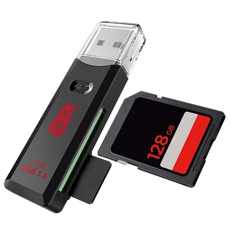 Kawau C396 Mini Series 2-1 USB 3.0 5 Gbps de Alta Velocidade Para SD / Leitor de Cartão de Memória tf