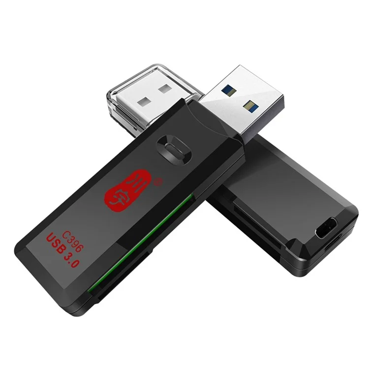 KAWAU C396 MINI Series 2-in-1 USB 3.0 5Gbps High Speed for SD / TF Memory Card Reader