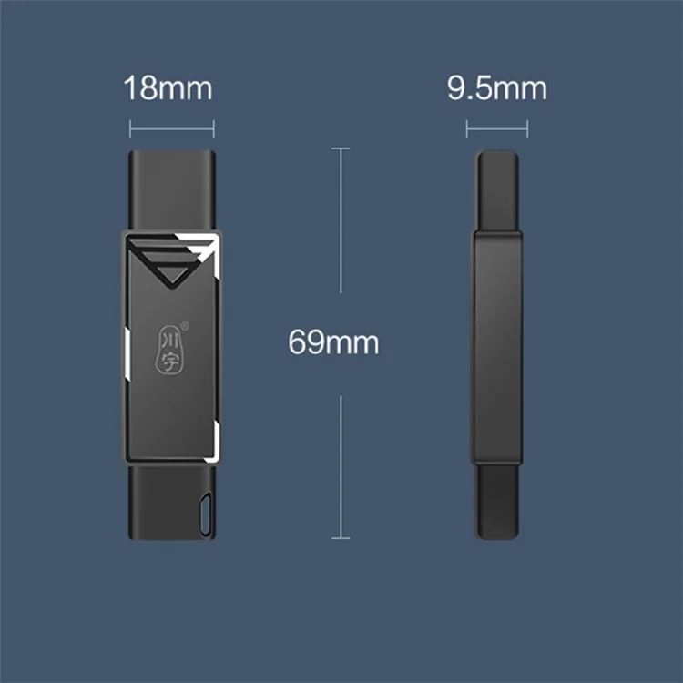 KAWAU C351 USB 3.0 High Speed Type C + USB SD / TF Card Reader Portable OTG Adapter