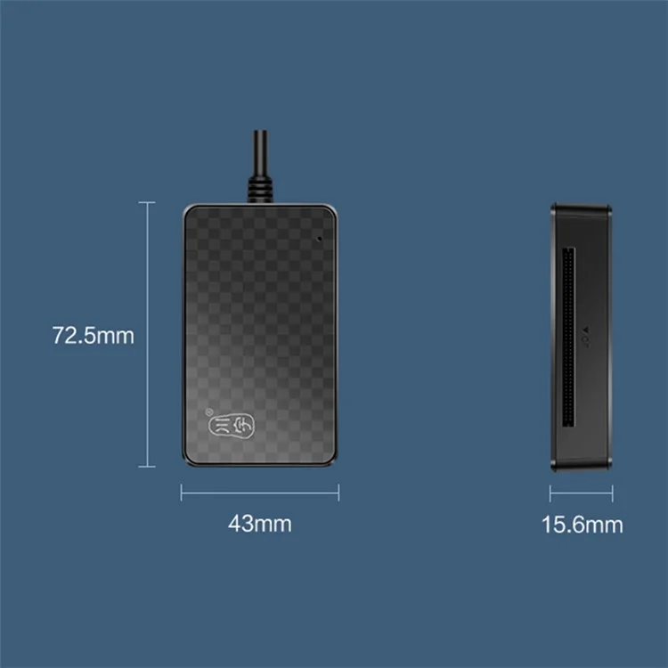 Leitor de Cartão KAWAU C366 USB3.0 Multi-Port CF / TF / SD / MS com Cabo de 15cm (Exibição de Letra de Unidade Única)