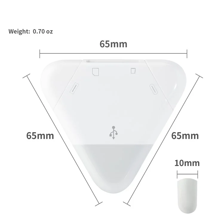 LCOPM Tablet SD / TF OTG Card Reader for iP / Type-C / USB Computer Android Magnetic Card Reader