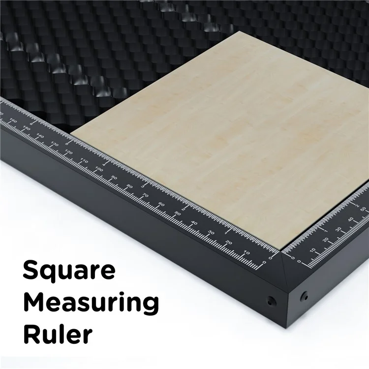 ACMER E10 Plateau laser en aluminium 300x300mm à dissipation thermique rapide avec table de travail alvéolée et lignes d'échelle