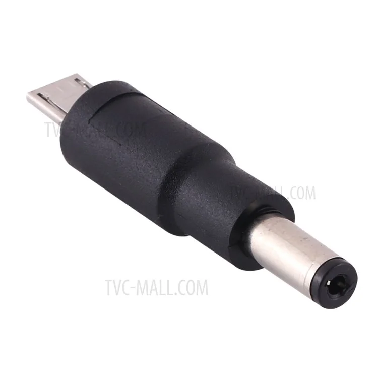 10 Stück DC-Stromanschluss 5,5 x 2,1 mm Stecker auf Micro-USB Stecker Adapter