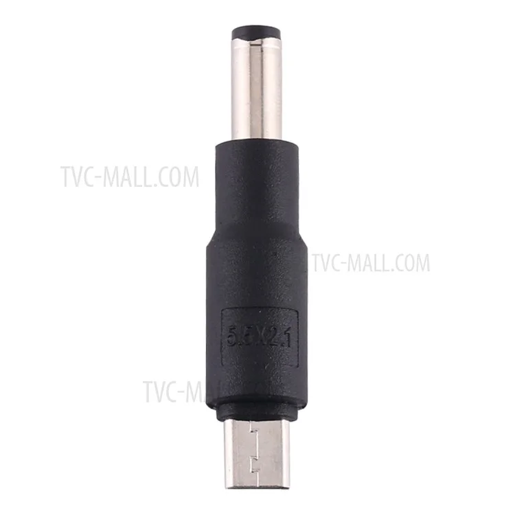 10 Stück DC-Stromanschluss 5,5 x 2,1 mm Stecker auf Micro-USB Stecker Adapter