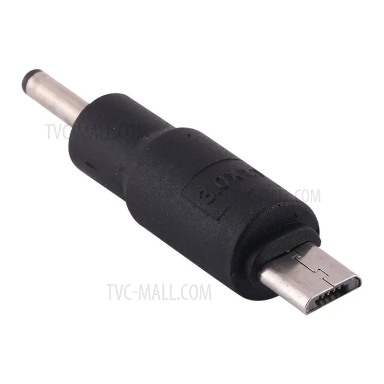 10Pcs DC Power Plug 3.0 x 1.1mm Male To Micro USB Male Adapter