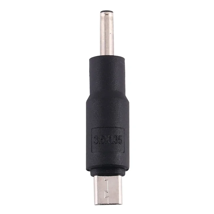 10Pcs DC Power Plug 3.5 x 1.35mm Male To Micro USB Male Adapter