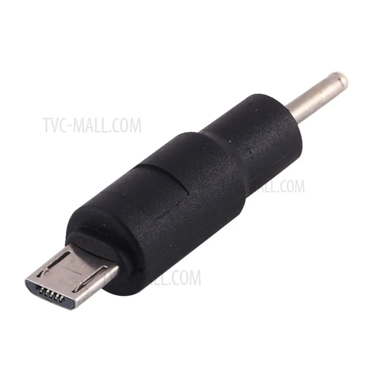 10Pcs DC Power Plug 2.5 x 0.7mm Male To Micro USB Male Adapter